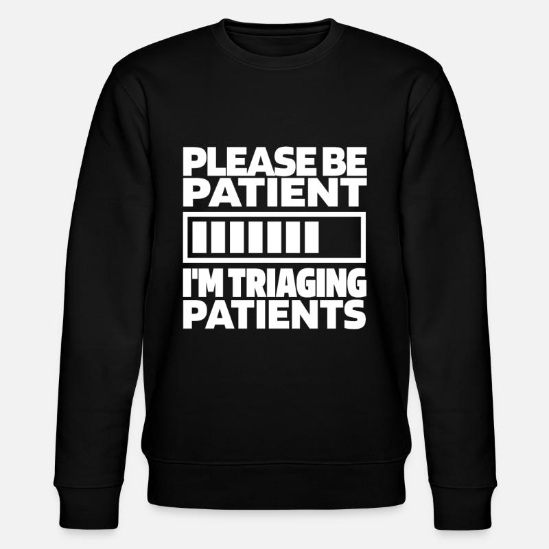 Krankenschwester Lustig Notfallkrankenschwester - Stanley/Stella Unisex Bio-Sweatshirt CHANGER - Schwarz
