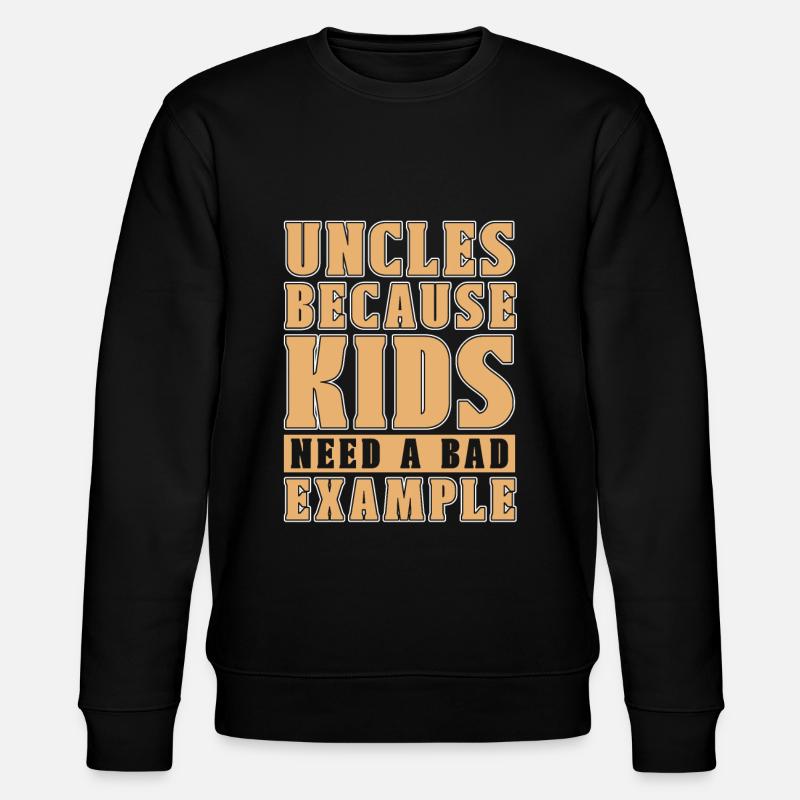 Onkel Witzig - Stanley/Stella Unisex Bio-Sweatshirt CHANGER  - Schwarz