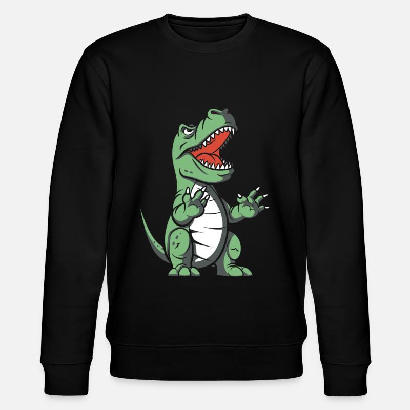 Trex T Rex Dino Cool - Stanley/Stella Unisex Bio-Sweatshirt CHANGER  - Schwarz