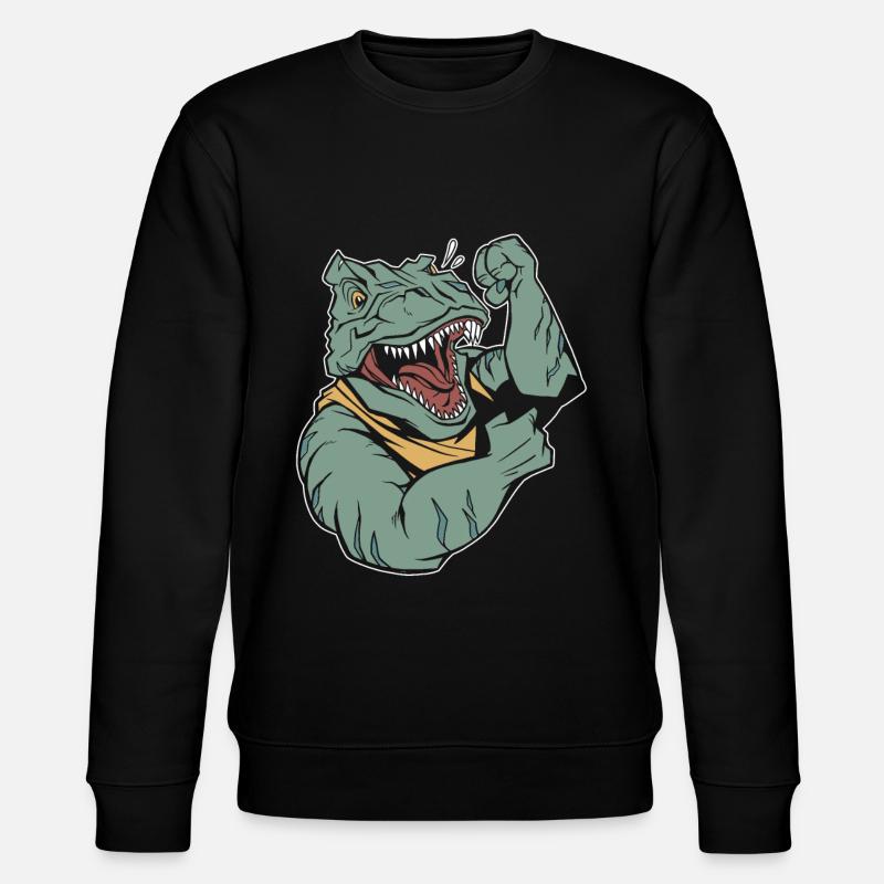 Trex T Rex Dino Cool - Stanley/Stella Unisex Bio-Sweatshirt CHANGER - Schwarz