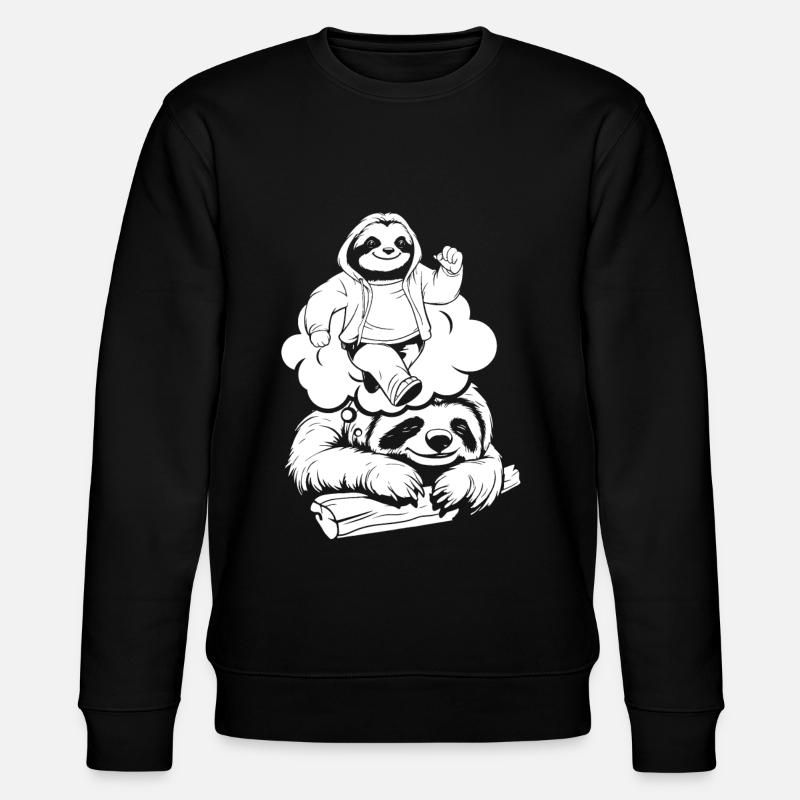 Paresseux Drôle - Sweat bio CHANGER Stanley/Stella Unisexe - noir