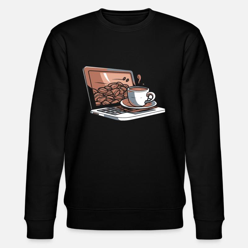 Developer, Coder, Programmer, Coffee - Stanley/Stella CHANGER Unisex Organic Sweatshirt - black