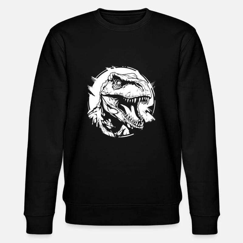 Trex T Rex Dino - Sweat bio CHANGER Stanley/Stella Unisexe - noir