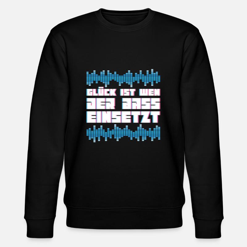 Techno Raver Lustig - Stanley/Stella Unisex Bio-Sweatshirt CHANGER  - Schwarz
