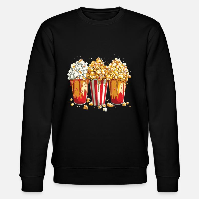 Popcorn - Stanley/Stella Unisex Bio-Sweatshirt CHANGER  - Schwarz