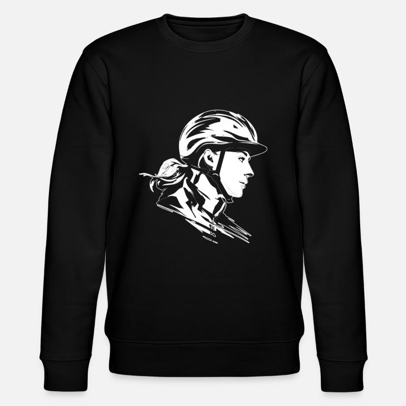 Pferde - Stanley/Stella Unisex Bio-Sweatshirt CHANGER  - Schwarz