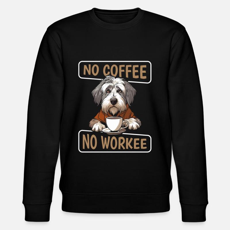 Café Café Vieux Berger Anglais - Sweat bio CHANGER Stanley/Stella Unisexe - noir