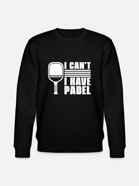 Padel ei Puedo Tengo Padel - Stanley/Stella CHANGER unisex luomu-collegepaita - musta
