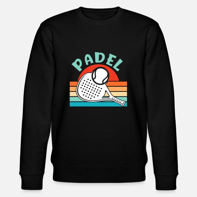 Le padel - Sweat bio CHANGER Stanley/Stella Unisexe - noir