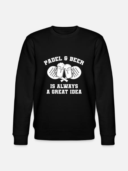Padel Beer - Stanley/Stella CHANGER Unisex Organic Sweatshirt - black