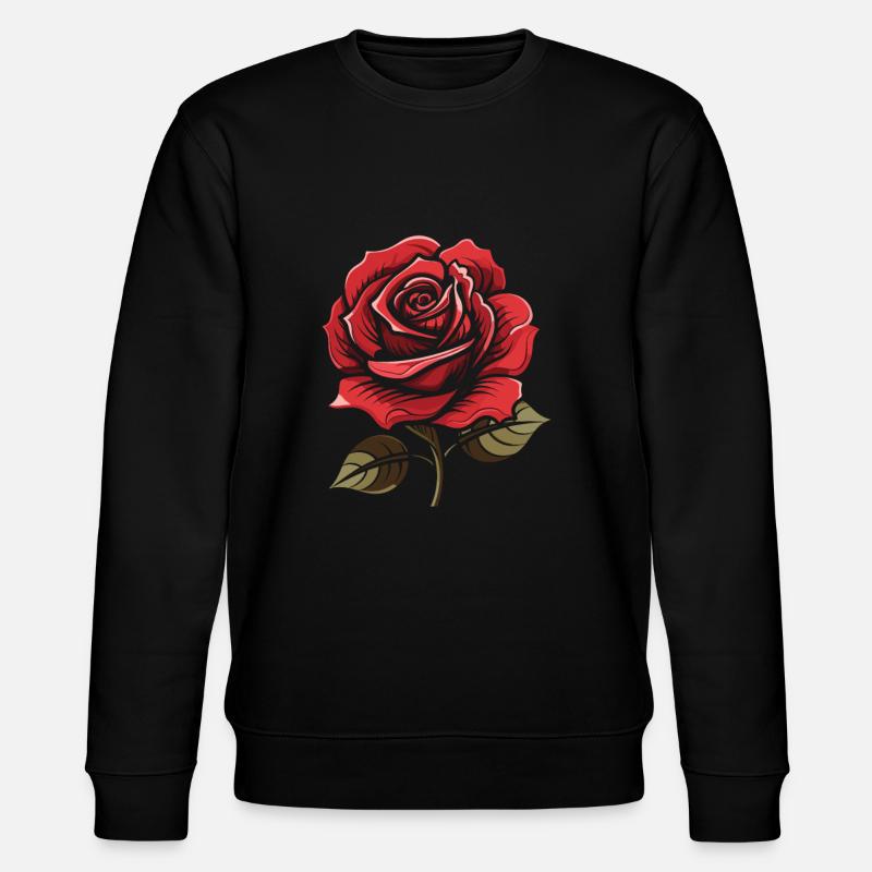 Rose Rouge Goth Cool - Sweat bio CHANGER Stanley/Stella Unisexe - noir