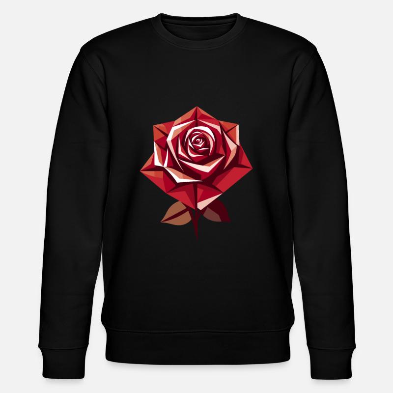 Rose rouge Goth - Sweat bio CHANGER Stanley/Stella Unisexe - noir