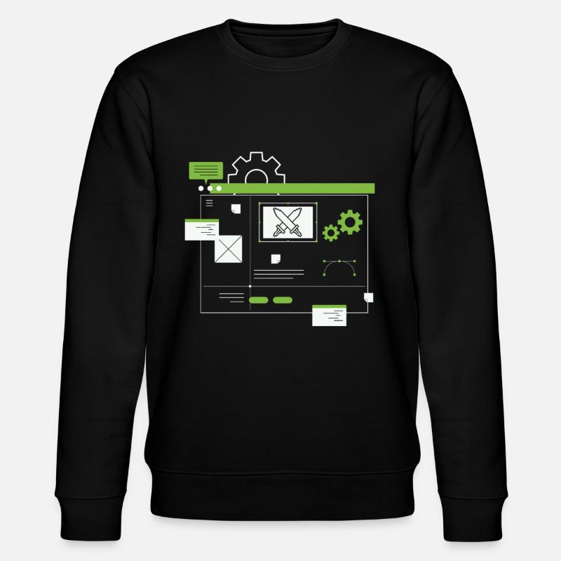 Developer, Coder, Programmer - Stanley/Stella CHANGER Unisex Organic Sweatshirt - black