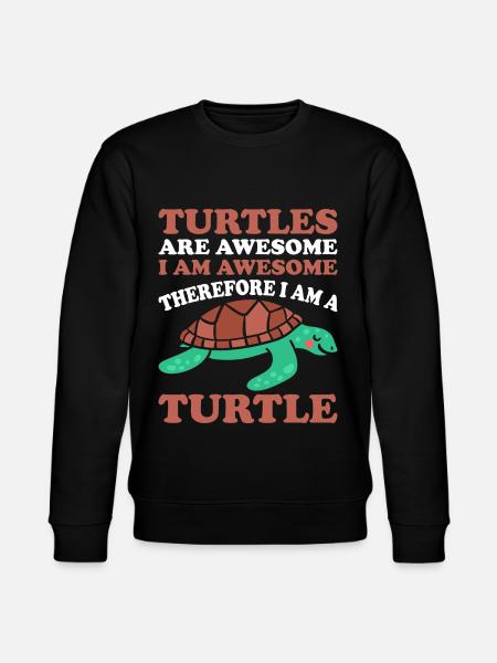 Turtles -Sea Turtle -Hawaiian - Stanley/Stella CHANGER Unisex Organic Sweatshirt - black