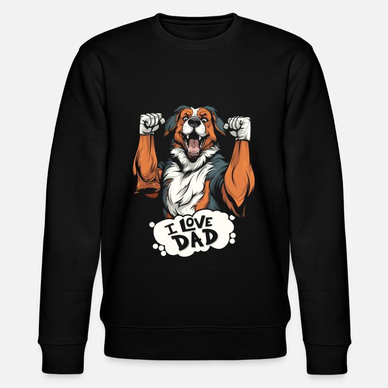 Berger australien J’aime papa - Sweat bio CHANGER Stanley/Stella Unisexe - noir