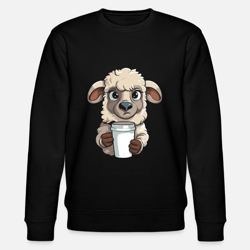 Sheep Coffee - Stanley/Stella CHANGER Unisex Organic Sweatshirt - black