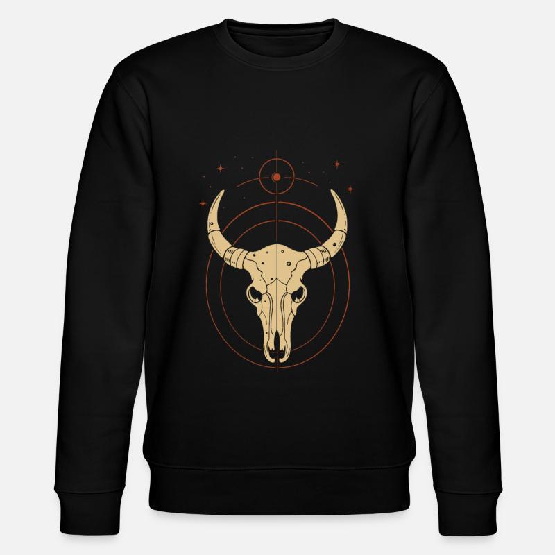 Sternzeichen Stier - Stanley/Stella Unisex Bio-Sweatshirt CHANGER  - Schwarz