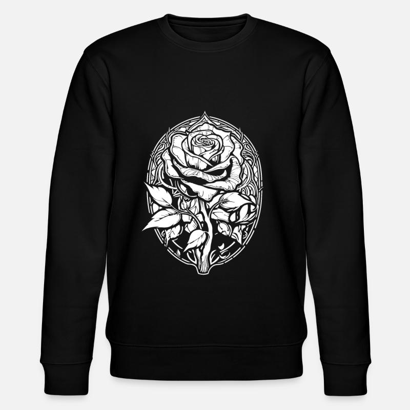 Rose rouge Goth - Sweat bio CHANGER Stanley/Stella Unisexe - noir