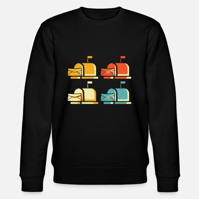 Postbote Briefträger - Stanley/Stella Unisex Bio-Sweatshirt CHANGER  - Schwarz