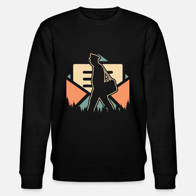 Postbote Briefträger - Stanley/Stella Unisex Bio-Sweatshirt CHANGER  - Schwarz