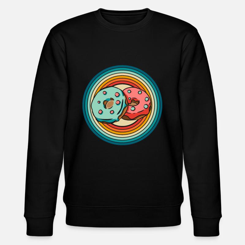 Donut - Stanley/Stella Unisex Bio-Sweatshirt CHANGER  - Schwarz