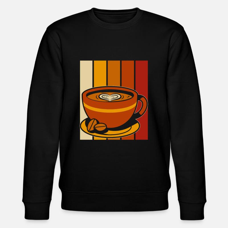 Kaffee Cafe - Stanley/Stella Unisex Bio-Sweatshirt CHANGER  - Schwarz