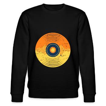 Vinyle LP Producteur de musique Waveform - Sweat bio CHANGER Stanley/Stella Unisexe - noir - Devant - Nik (191cm) & Marisol (170cm)