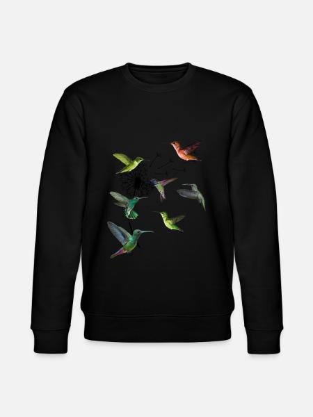 Hummbingbird Dandelion Humminbird Hummingbird - Stanley/Stella CHANGER Unisex Organic Sweatshirt - black
