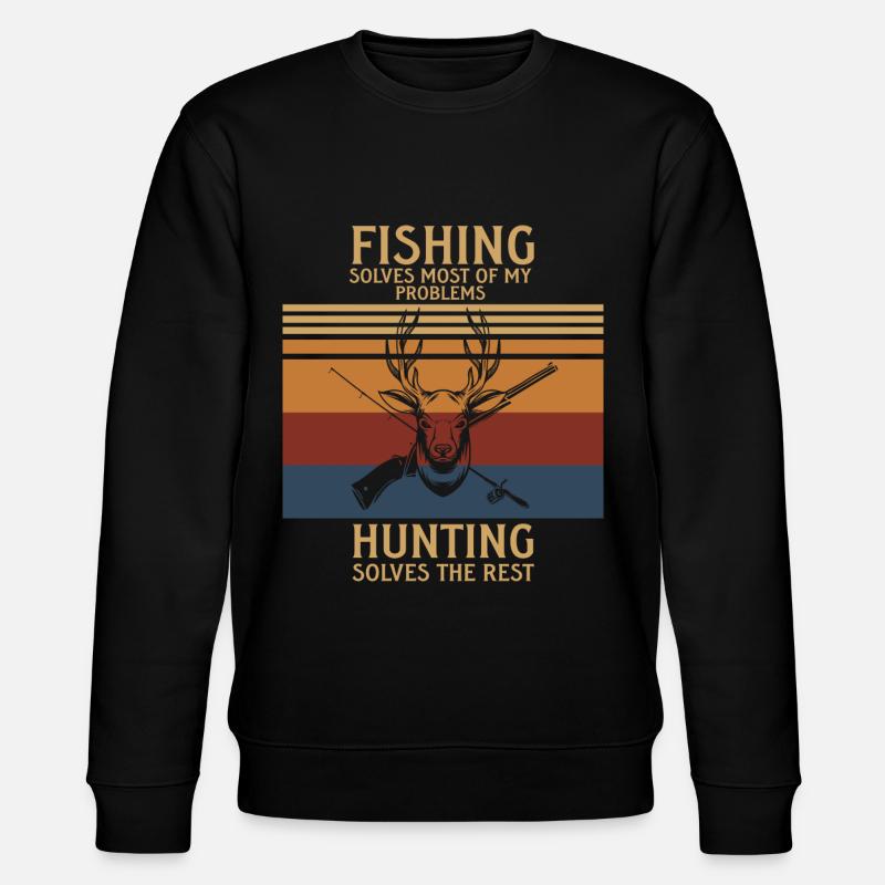 Pêcher Pêcheur Canne à pêche - Sweat bio CHANGER Stanley/Stella Unisexe - noir