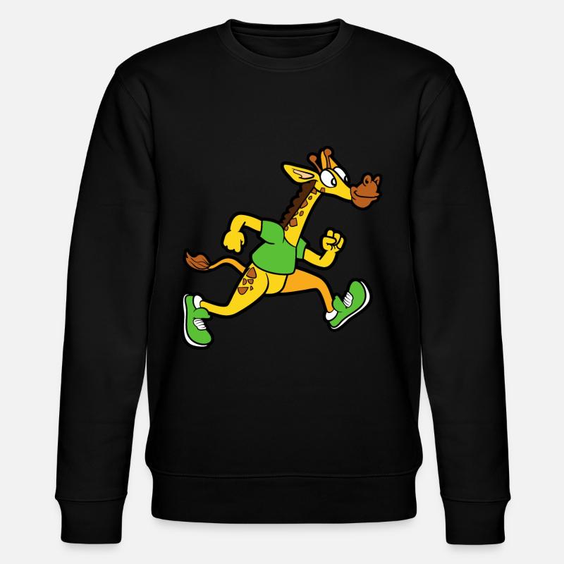 Girafe sprinter jogging athlétisme - Sweat bio CHANGER Stanley/Stella Unisexe - noir