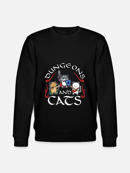 Dungeons and Cats - Stanley/Stella Unisex Bio-Sweatshirt CHANGER - Schwarz