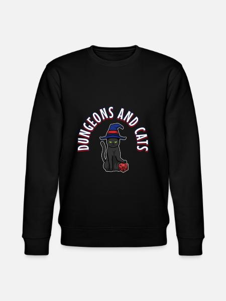 Dungeons and Cats - Stanley/Stella CHANGER Unisex Organic Sweatshirt - black