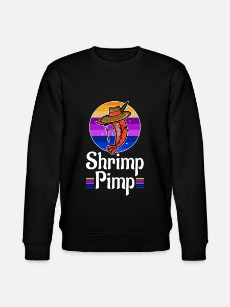 Shrimp Pimp - Stanley/Stella CHANGER Unisex Organic Sweatshirt - black