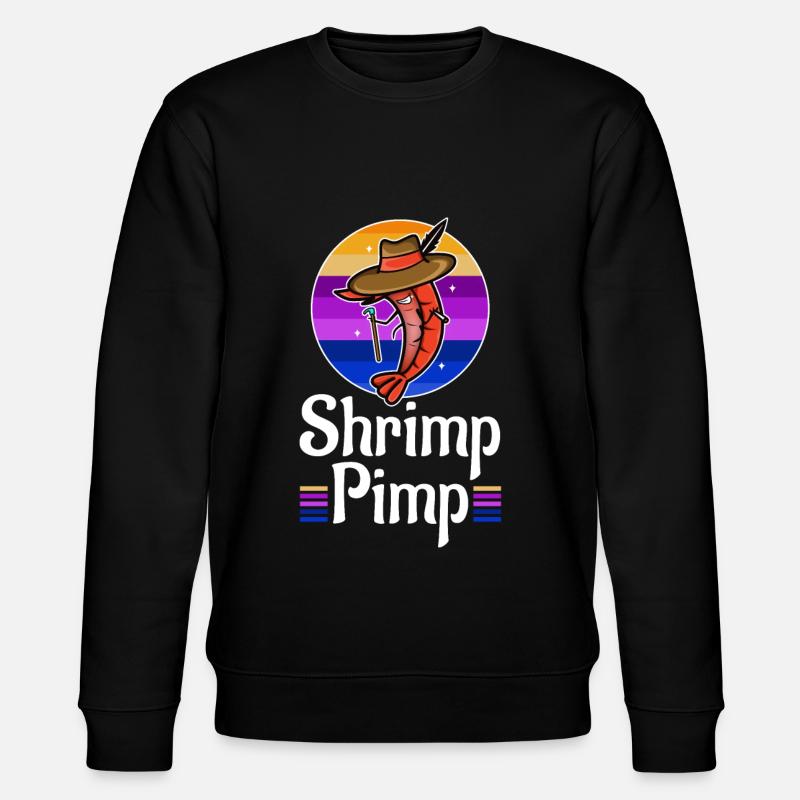 Shrimp Pimp - Stanley/Stella Unisex Bio-Sweatshirt CHANGER  - Schwarz