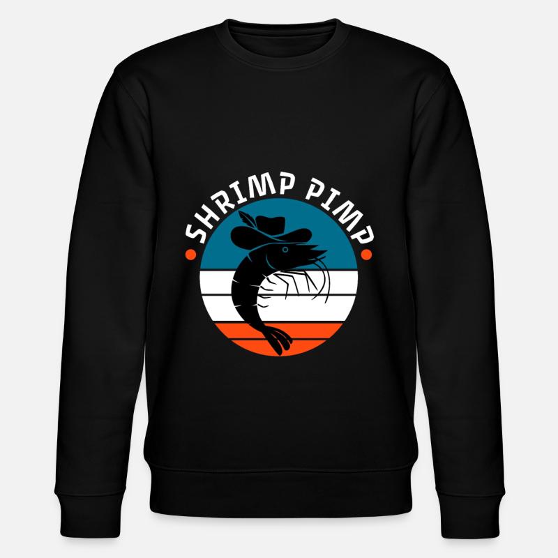 Shrimp Pimp - Stanley/Stella Unisex Bio-Sweatshirt CHANGER  - Schwarz