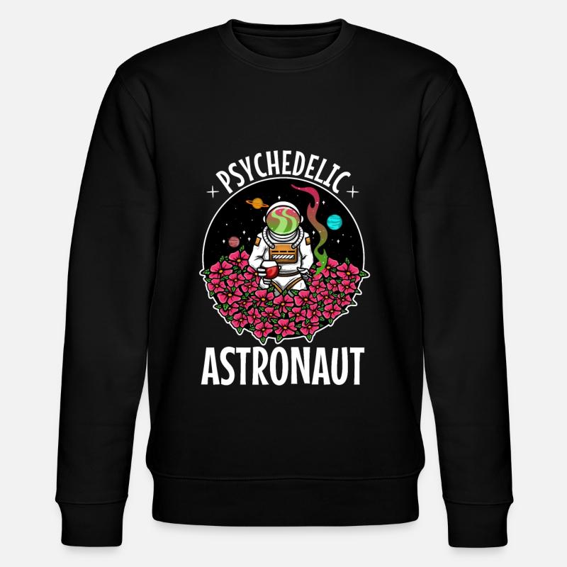 Psychedelic Astronaut - Stanley/Stella Unisex Bio-Sweatshirt CHANGER  - Schwarz