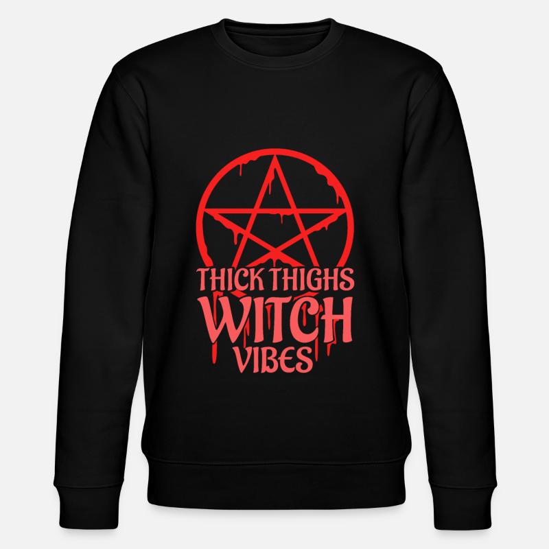 Thick Thighs Witch Vibes - Stanley/Stella Unisex Bio-Sweatshirt CHANGER  - Schwarz