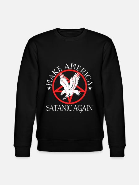 Make America Satanic Again - Stanley/Stella CHANGER Unisex Organic Sweatshirt - black