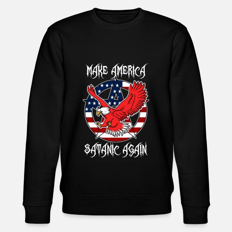 Make America Satanic Again - Stanley/Stella Unisex Bio-Sweatshirt CHANGER  - Schwarz