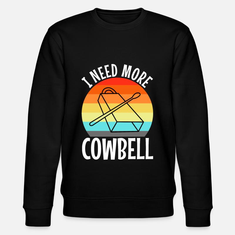 I need more Cowbell - Stanley/Stella Unisex Bio-Sweatshirt CHANGER  - Schwarz