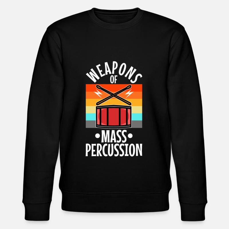 Weapons of mass percussion - Stanley/Stella Unisex Bio-Sweatshirt CHANGER  - Schwarz