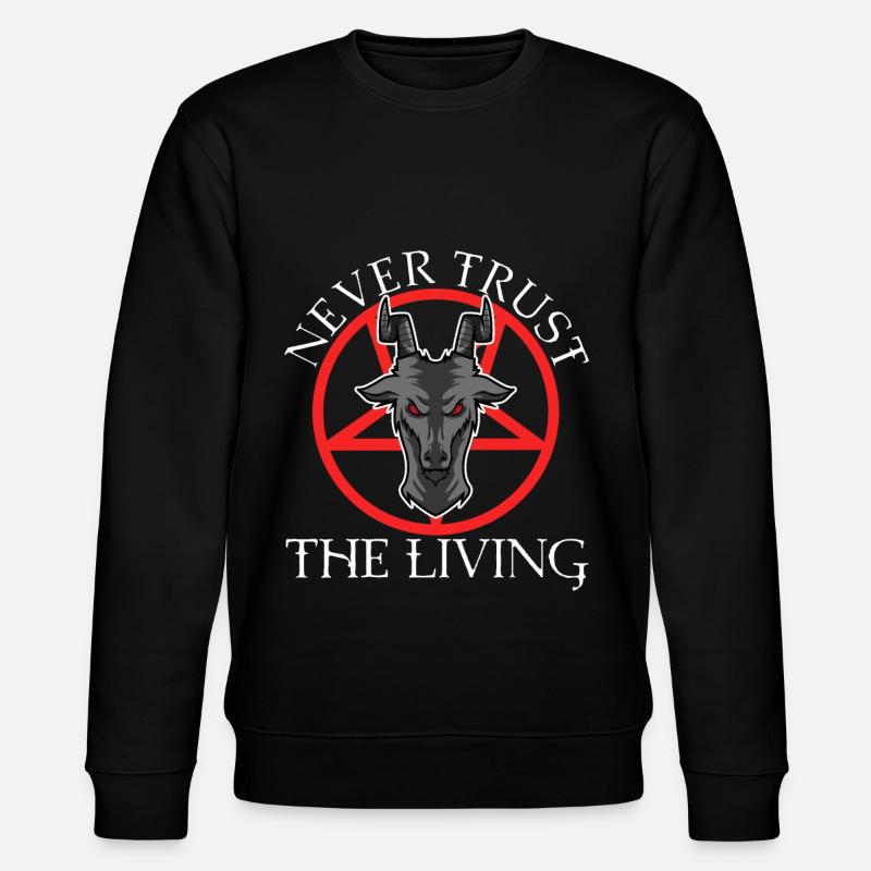 Never trust the living - Stanley/Stella CHANGER Unisex Organic Sweatshirt - black