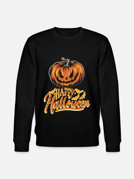 Halloween Pumpkin - Stanley/Stella CHANGER Unisex Organic Sweatshirt - black