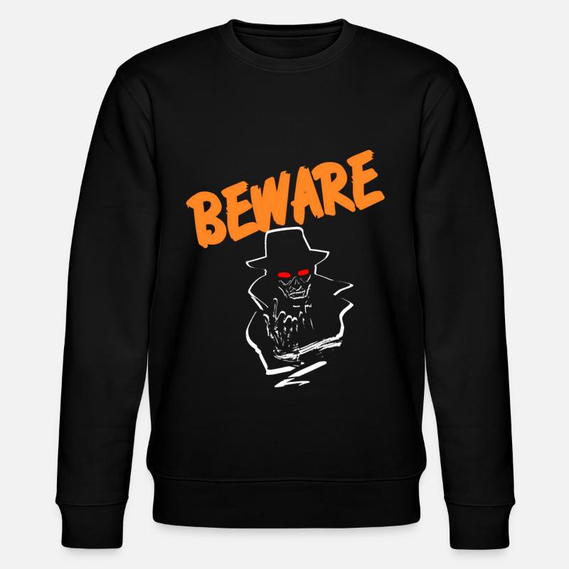 Halloween Beware - Stanley/Stella Unisex Bio-Sweatshirt CHANGER  - Schwarz