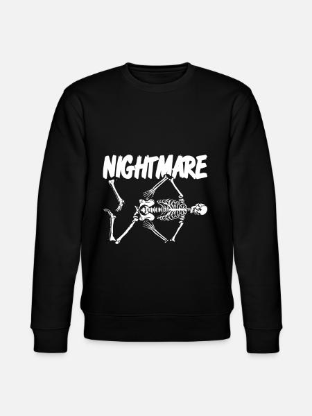 Halloween Skelett - Nightmare - Stanley/Stella Unisex Bio-Sweatshirt CHANGER  - Schwarz