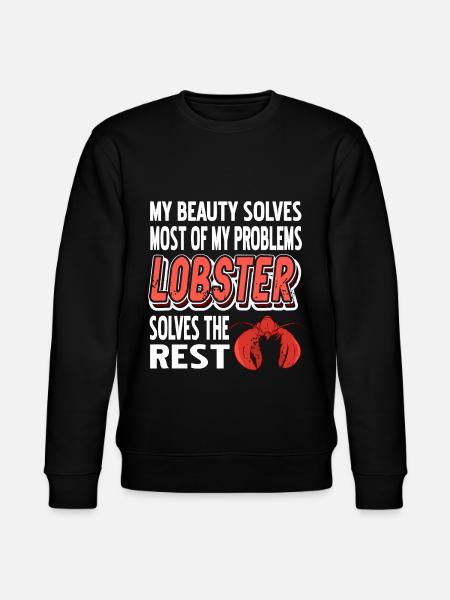 Most of my problems lobster - Stanley/Stella CHANGER Unisex Organic Sweatshirt - black
