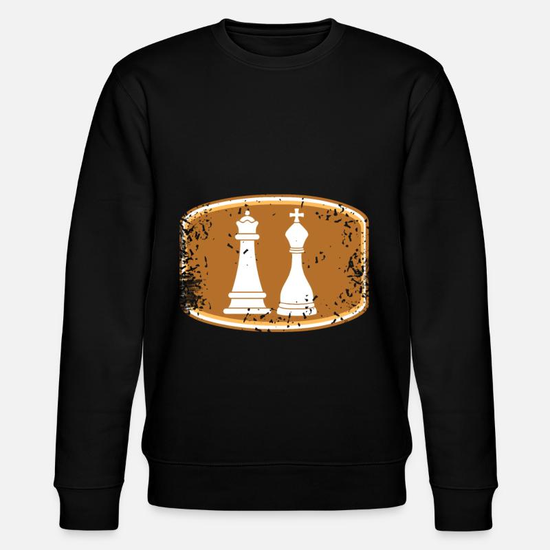 Pièces d’échecs de dames King - Sweat bio CHANGER Stanley/Stella Unisexe - noir