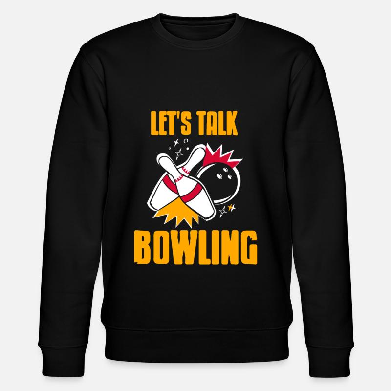 Lets talk bowling - Stanley/Stella Unisex Bio-Sweatshirt CHANGER  - Schwarz