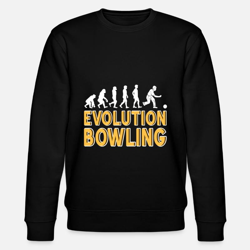 Evolution bowling - Stanley/Stella Unisex Bio-Sweatshirt CHANGER  - Schwarz