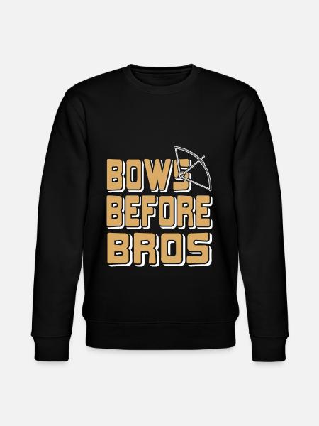 Archer - Bows before Bros - Stanley/Stella CHANGER Unisex Organic Sweatshirt - black